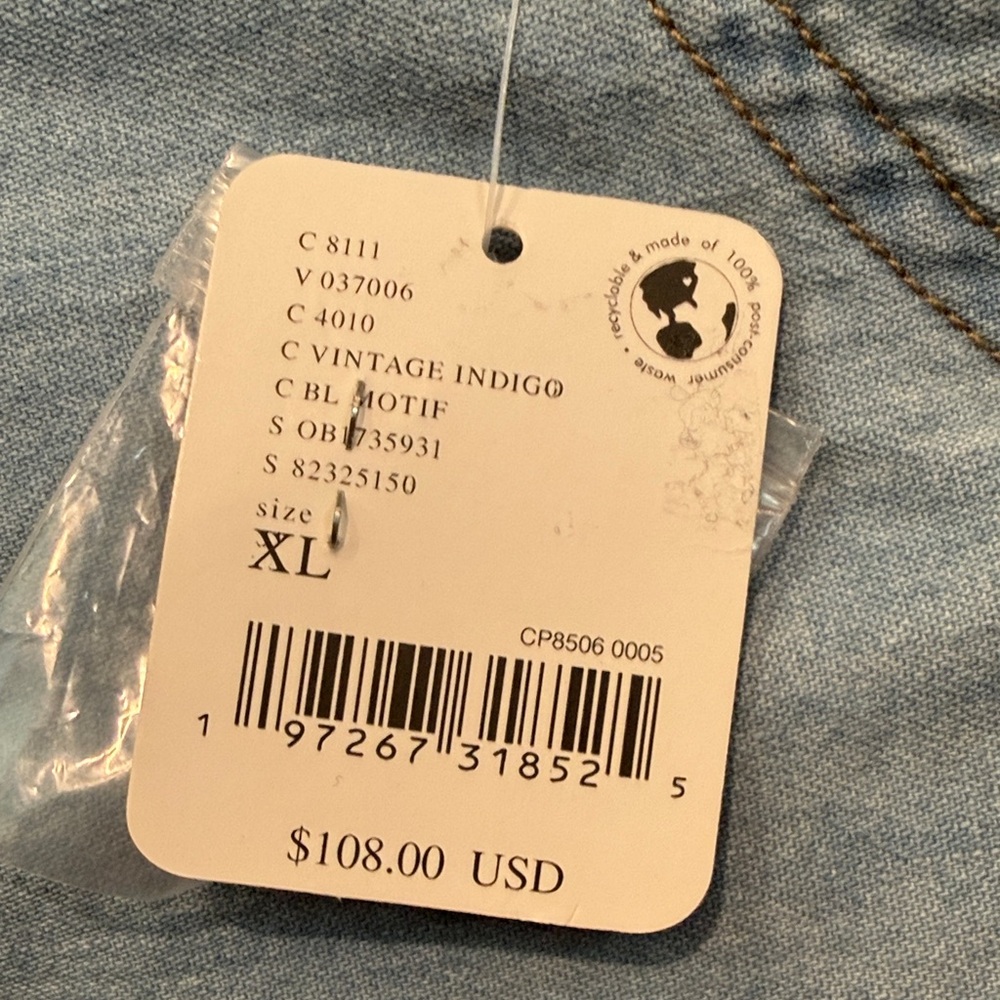 Free People Sky Blue Denim Blouse - Picture 6 of 6